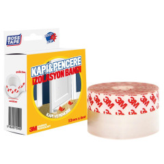 Banda de izolare din silicon pentru usi și ferestre, 53mm x 6m, Adeziv 3M