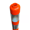 Stalp portocaliu din cauciuc inaltime 75cm, soclu cu filet integrat, material TPU