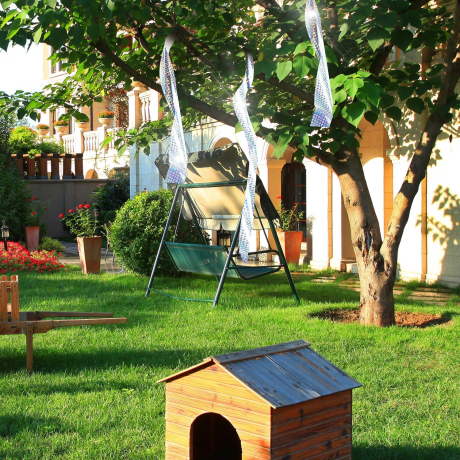 Banda reflectorizanta anti-pasari, porumbei, grauri, ciori, model holografic laser, 4.5cm x 50m