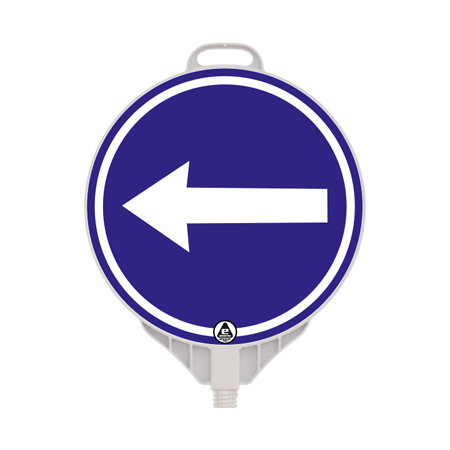 Indicator obligatoriu, semn din plastic PPC, reflectorizant, Ø 38cm