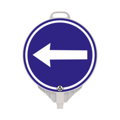 Indicator obligatoriu, semn din plastic PPC, reflectorizant, Ø 38cm