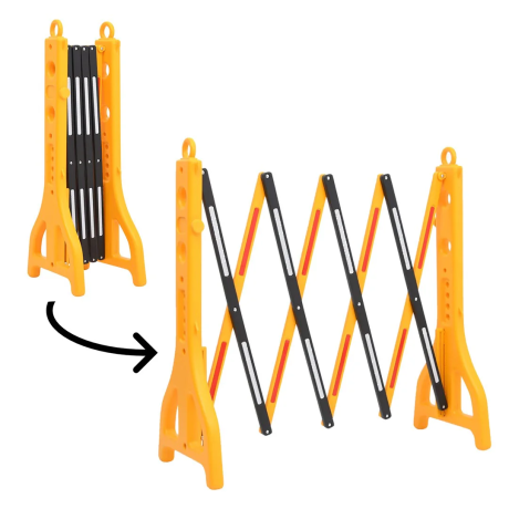Bariera extensibila, deschidere maxima 2.30m, galben, greutate 2.00kg