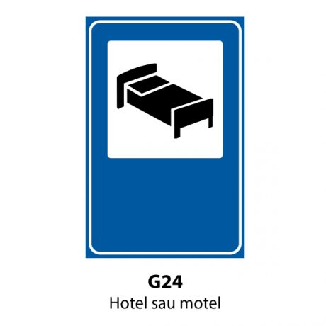 Hotel sau motel, Indicator rutier | Semn de circulatie