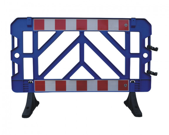 Panou bariera gard din PVC, modulara, 1.5m x 1m, culoare ALBASTRU