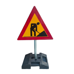 SET Indicator semnalizare lucrari cu suport mobil, stalp 1m, greutate 22kg
