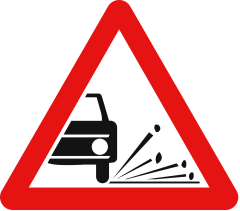 Improscare cu pietris A20, Indicator rutier | Semn de circulatie