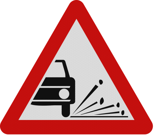 Improscare cu pietris A20, Indicator rutier | Semn de circulatie