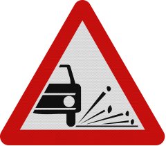 Improscare cu pietris A20, Indicator rutier | Semn de circulatie