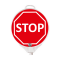 Stop, indicator rutier din plastic PPC, reflectorizant, Ø 38cm