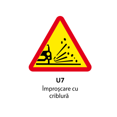 Improscare cu pietris U7, Indicator rutier | Semn de circulatie