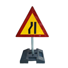 SET Indicator drum ingustat stanga cu suport mobil, stalp 1m, greutate 22kg