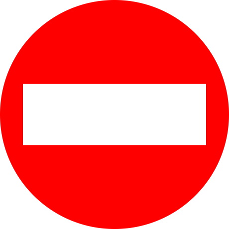 Indicator Accesul Interzis - Semn de Circulație Metalic 60cm