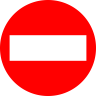 Indicator Accesul Interzis - Semn de Circulație Metalic 60cm