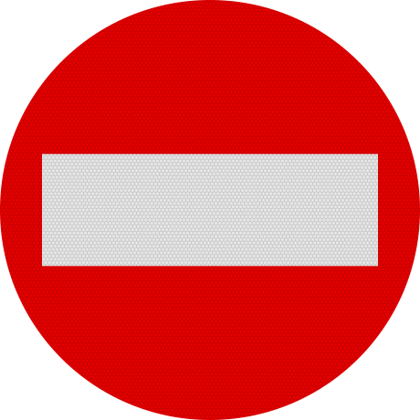 Indicator Accesul Interzis - Semn de Circulație Metalic 60cm