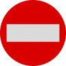 Indicator Accesul Interzis - Semn de Circulație Metalic 60cm