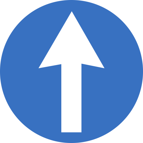 Inainte, Indicator rutier | Semn de circulatie