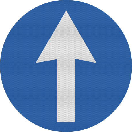Inainte, Indicator rutier | Semn de circulatie