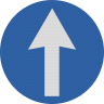Inainte, Indicator rutier | Semn de circulatie