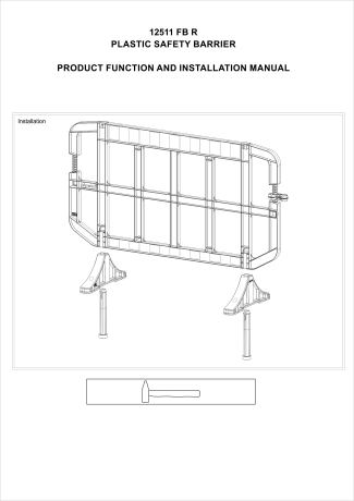 Gard Santier DNC, Semnalizare Rutiera Lucrari 1.5m X 1m, 10.5 kg, Rosu