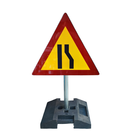 SET Indicator drum ingustat dreapta cu suport mobil, stalp 1m, greutate 22kg