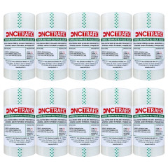 SET 10 buc x Benzi adezive pentru lipire / reparatie folie sera / solar, transparenta, 15cm x 25m