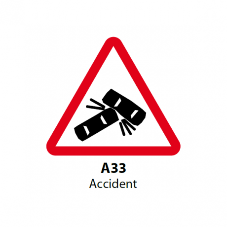 Accident, Indicator rutier | Semn de circulatie