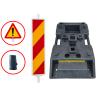 SET Baliza Folie CLASA 1 + baza 15kg + Semn Atentie