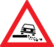 Acostament periculos (A12), Indicator rutier | Semn de circulatie
