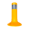 Stalp galben din cauciuc inaltime 30cm, TPU