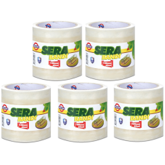 SET 5 buc x Benzi adezive pentru lipire / reparatie folie sera / solar, transparenta, 10cm x 25m