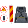 SET Baliza Folie CLASA 1 + baza 15kg + Semn Drum Ingustat Stanga