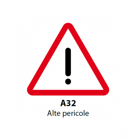 Atentie! Alte pericole, A32, Indicator rutier | Semn de circulatie