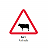Animale (domestice), Indicator rutier | Semn de circulatie