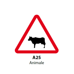 Animale (domestice), Indicator rutier | Semn de circulatie
