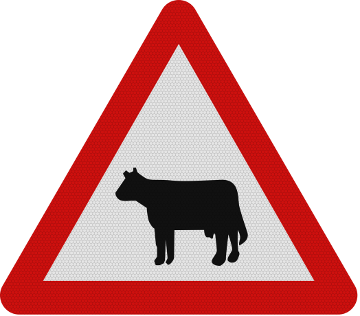 Animale (domestice), Indicator rutier | Semn de circulatie