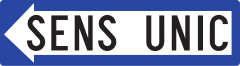 Sens unic (sageata spre stanga) G5, Indicator rutier | Semn de circulatie