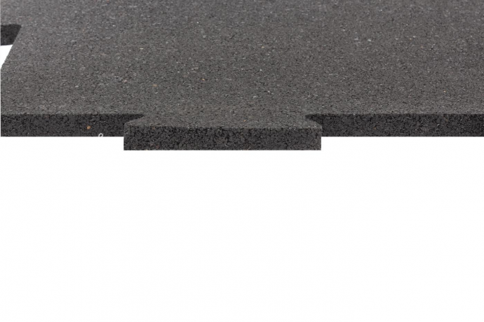 Pavele, Dale de cauciuc, tip PUZZLE, SBR, 100cm x 100cm, Negru ***