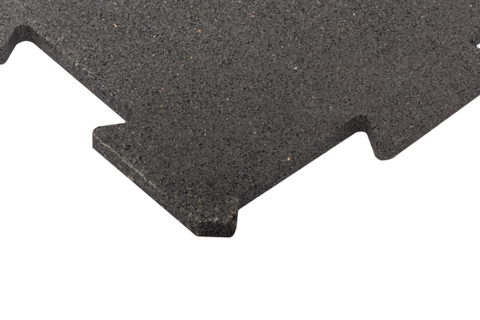 Pavele, Dale de cauciuc, tip PUZZLE, SBR, 100cm x 100cm, Negru ***