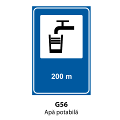 Apa potabila, Indicator rutier | Semn de circulatie