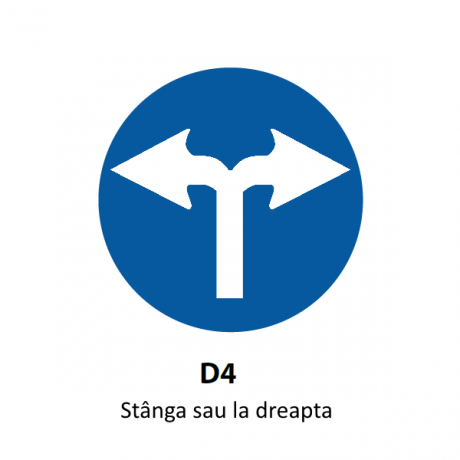 La stanga sau la dreapta, Indicator rutier | Semn de circulatie