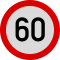 Limitare de viteza 60km, Indicator rutier | Semn de circulatie