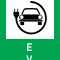 Stație Încărcare Electrică - VERDE - Indicator rutier - Semn de Circulație Metalic 65x50cm