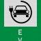 Stație Încărcare Electrică - VERDE - Indicator rutier - Semn de Circulație Metalic 65x50cm