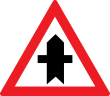 Intersectie cu un drum fara prioritate (A35), Indicator rutier | Semn de circulatie