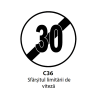 Sfarsitul limitarii de viteza, 30km, Indicator rutier | Semn de circulatie