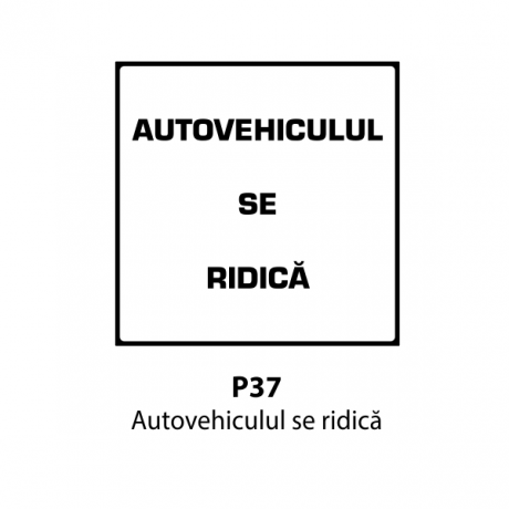 Autovehiculul se ridica, Indicator rutier | Semn de circulatie