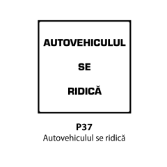 Autovehiculul se ridica, Indicator rutier | Semn de circulatie