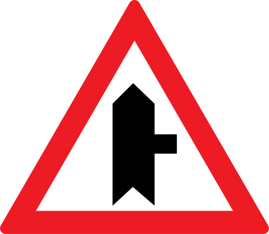 Intersectie cu un drum fara prioritate (A36), Indicator rutier | Semn de circulatie