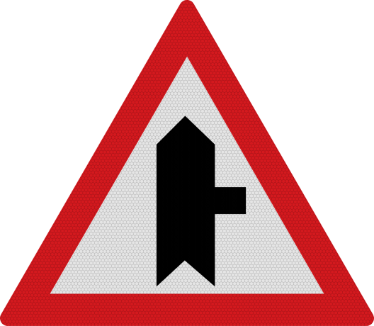 Intersectie cu un drum fara prioritate (A36), Indicator rutier | Semn de circulatie