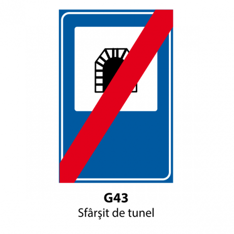 Sfarsit de tunel, Indicator rutier | Semn de circulatie